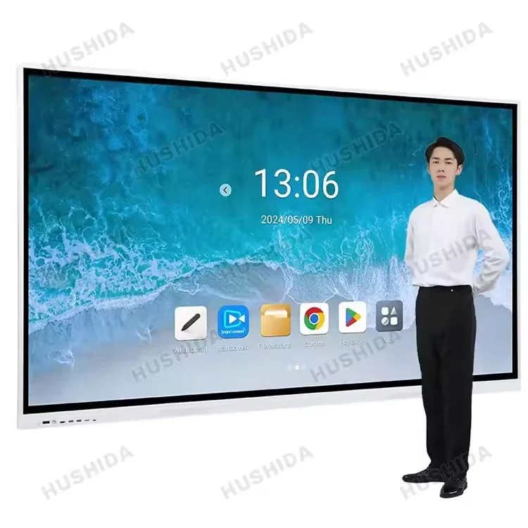 55/65/75/86/98 Inch Touch Screen LED Display Monitor Flat Digital Meeting Board Whiteboard Interactive Panel