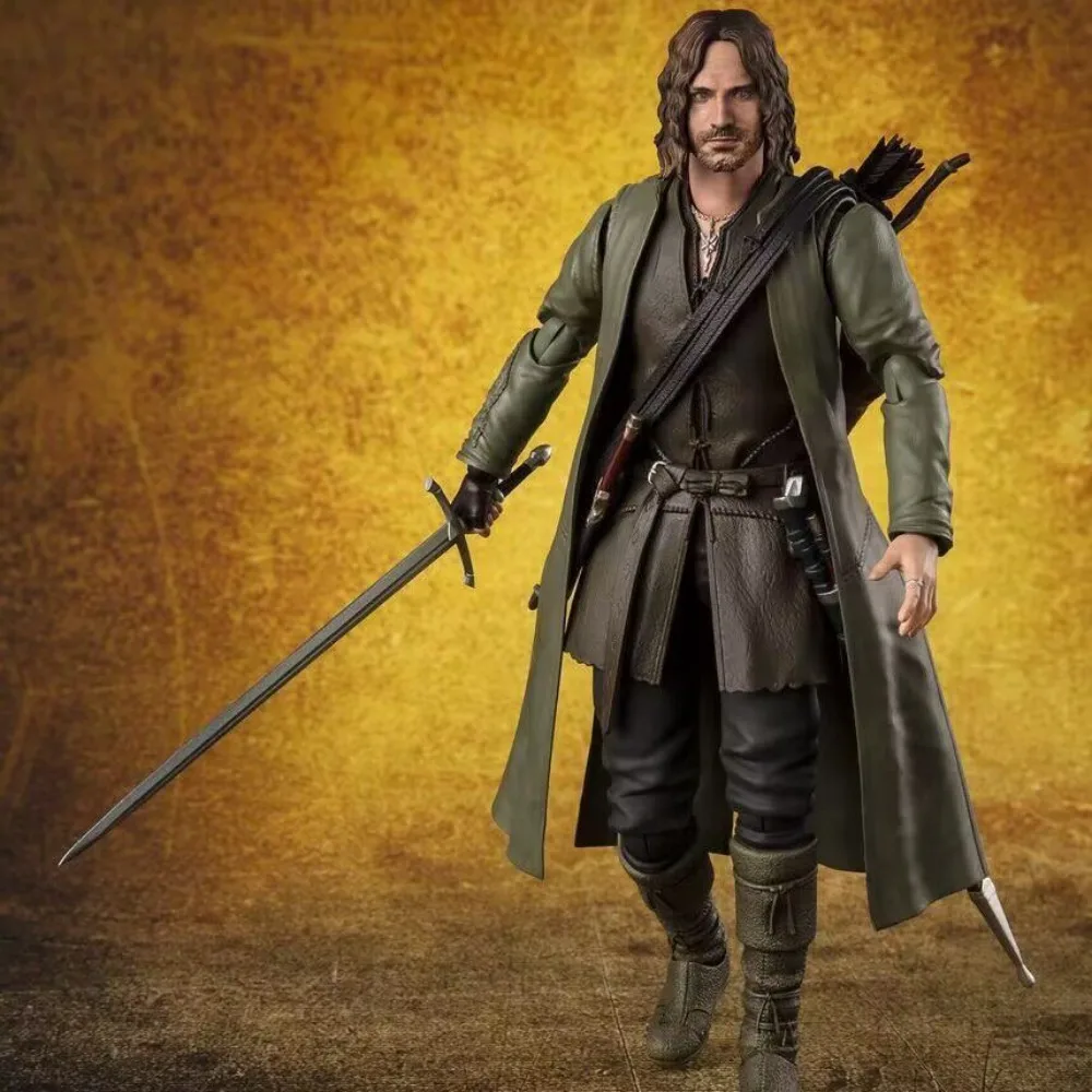 Authentic Original  Bandai SHF The Lord of the Rings Aragorn,Fellowship of the Ring Articulated Collectible Action Figure - view 3
