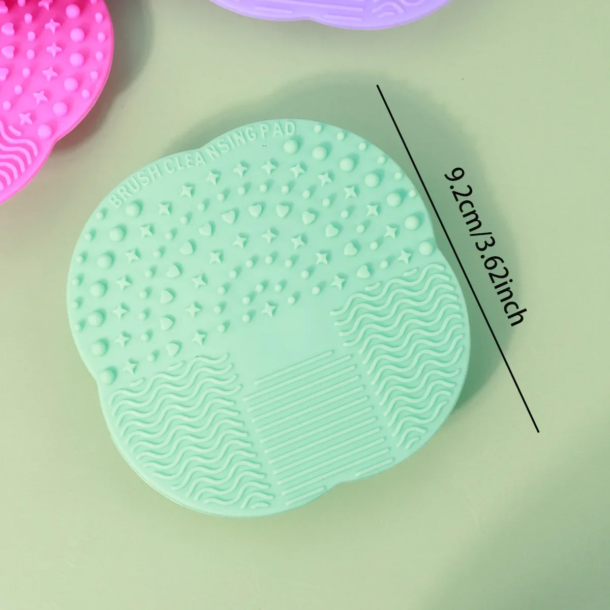 Tapete de limpieza de silicona, limpiador de brochas, maquillaje cosmético, cepillo de lavado, base de Gel, cepillo de maquillaje, almohadilla limpiadora, tabla de fregar