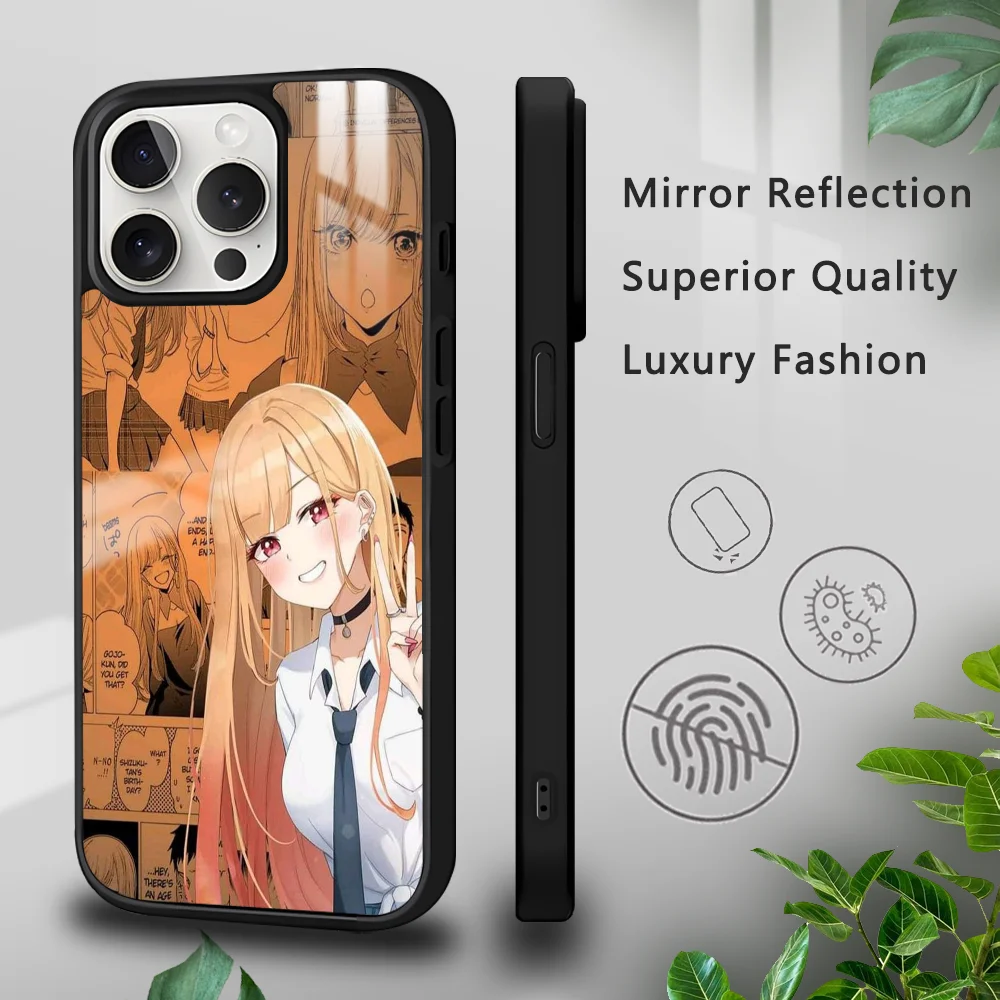 Marin Kitagawa Anime Phone Case For iPhone 16 15 14 13 12 11 Pro Xs Max Mini Plus Celulares Hard Funda