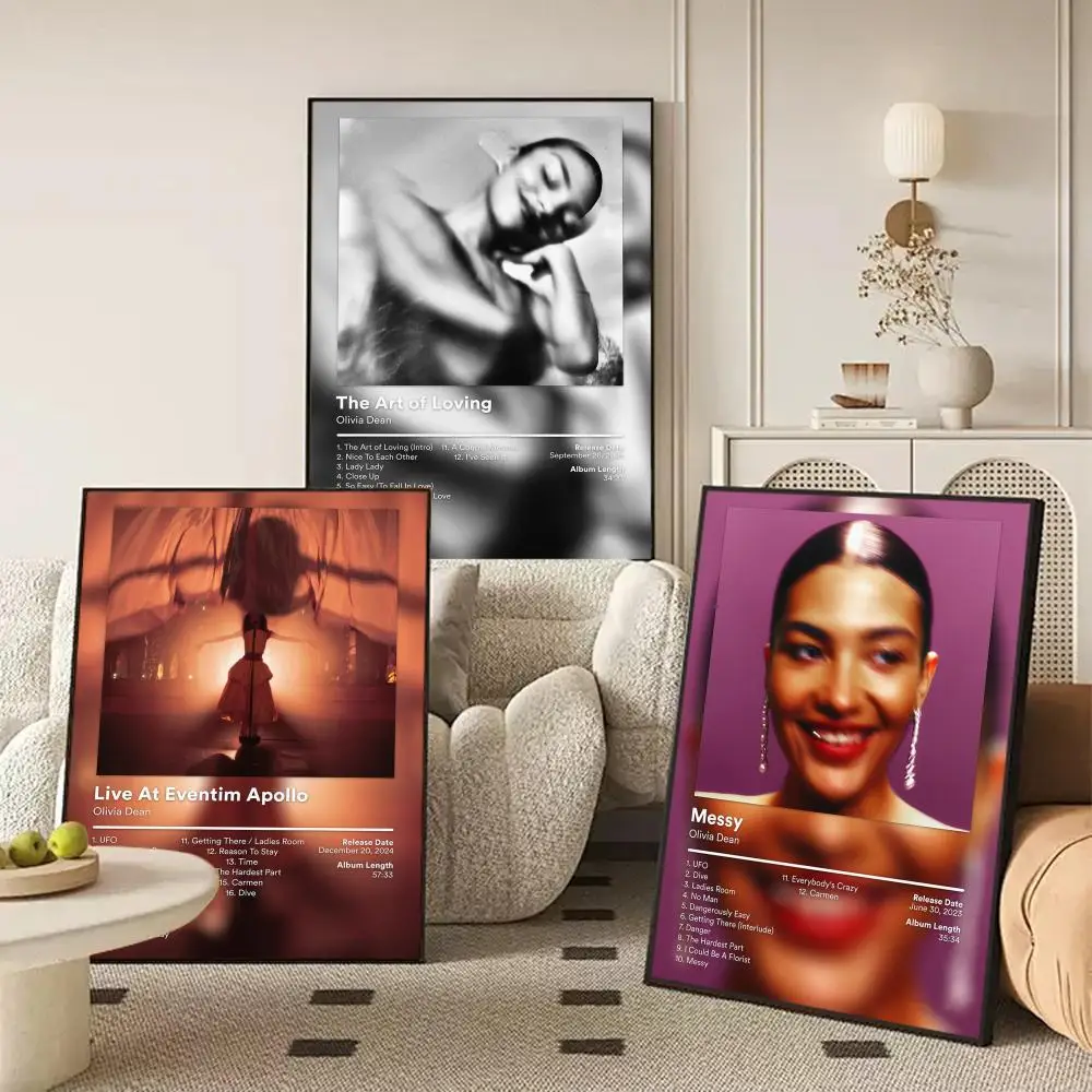 O-Olivia D-Dean Poster Waterproof Self-Stick Wall Art Stickers, Removable Wall Decor for Living Room and Bedroom