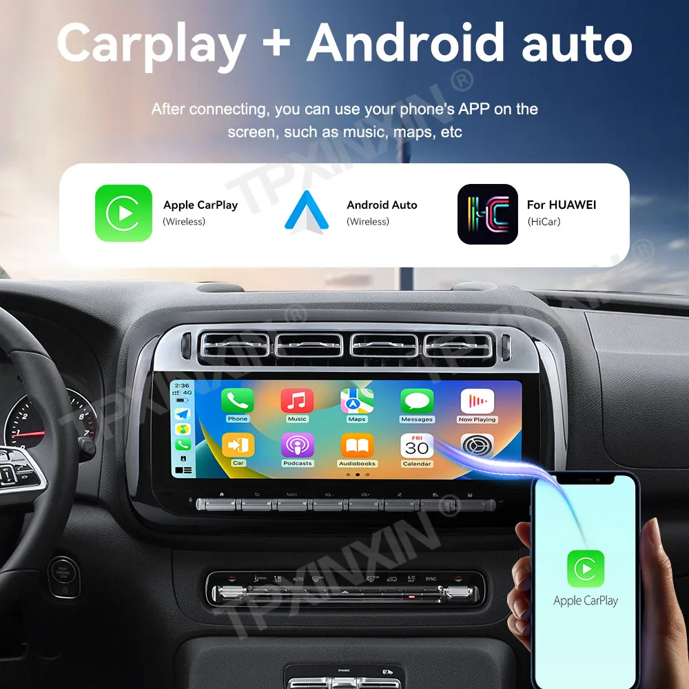 14.9 بوصة أندرويد 15 Carplay لمرسيدس بنز فيتو 2024 2025 راديو السيارة السيارات مشغل وسائط متعددة نظام تحديد المواقع والملاحة رئيس وحدة