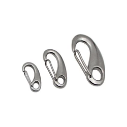 Boat Marine Stainless Steel 316 Spring Snap Hook Clips Quick Link Carabiner Buckle Eye Shackle Lobster Claw Outdoor 50/70/100mm