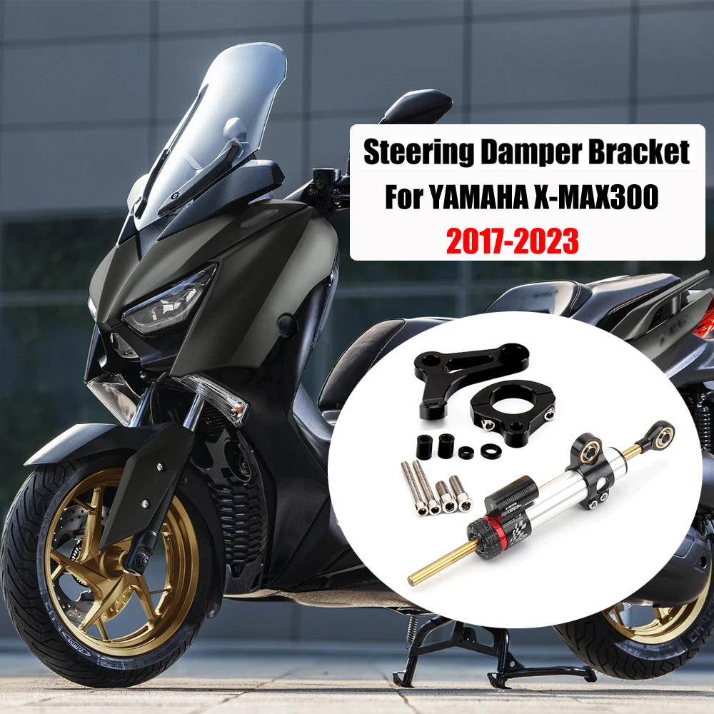 

Motorcycle CNC Steering Damper Stabilize Dampers Bracket Kit For Yamaha X-MAX300 X-max 300 XMAX300 XMAX 300 2017-2023 2022 2021