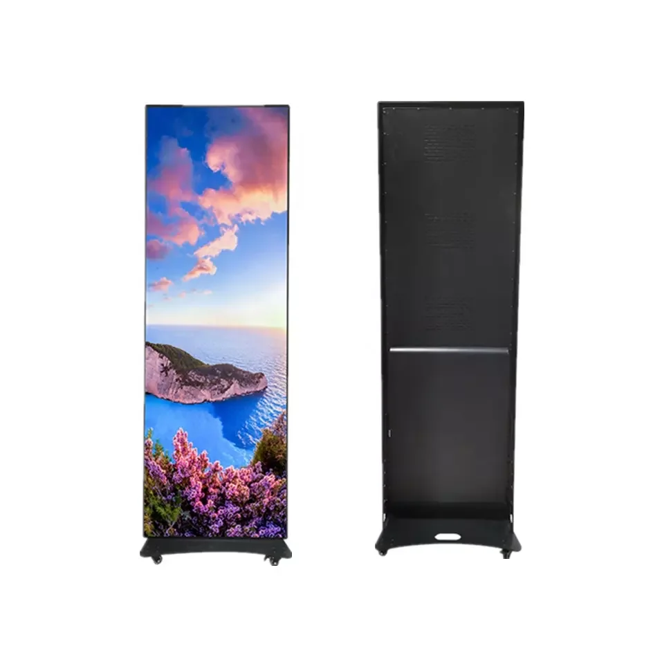 Indoor Outdoor Led poster Screen Frame Display Led Screen 1920X640mm Poster P2.5 Street Light Pole Led Display Screen