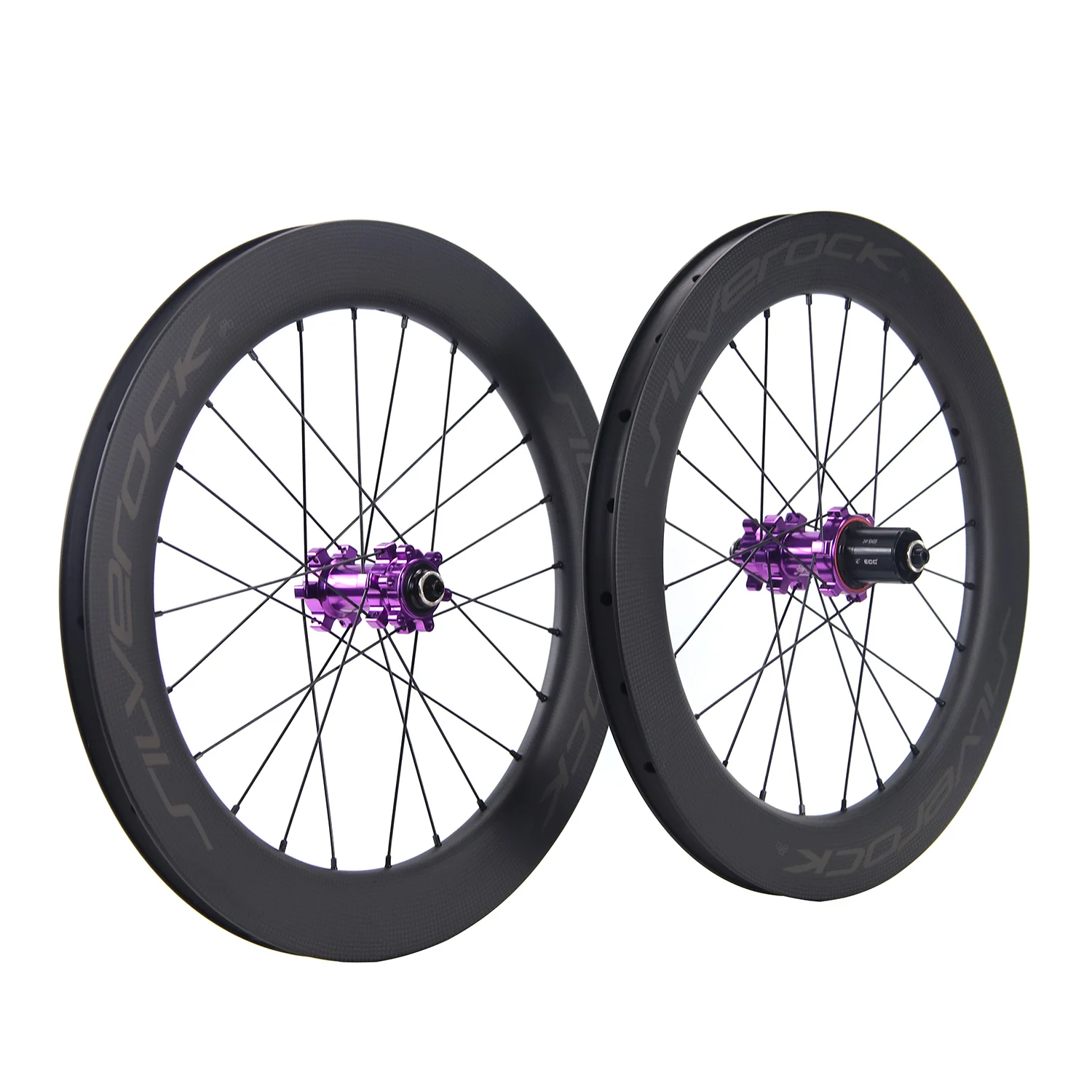 SILVEROCK SR50 20in 451 406 Carbon Wheel 20 inch Disc Brake QR or Thru Axle for D8 Blast Reach Minivelo Folding Bike Wheelset