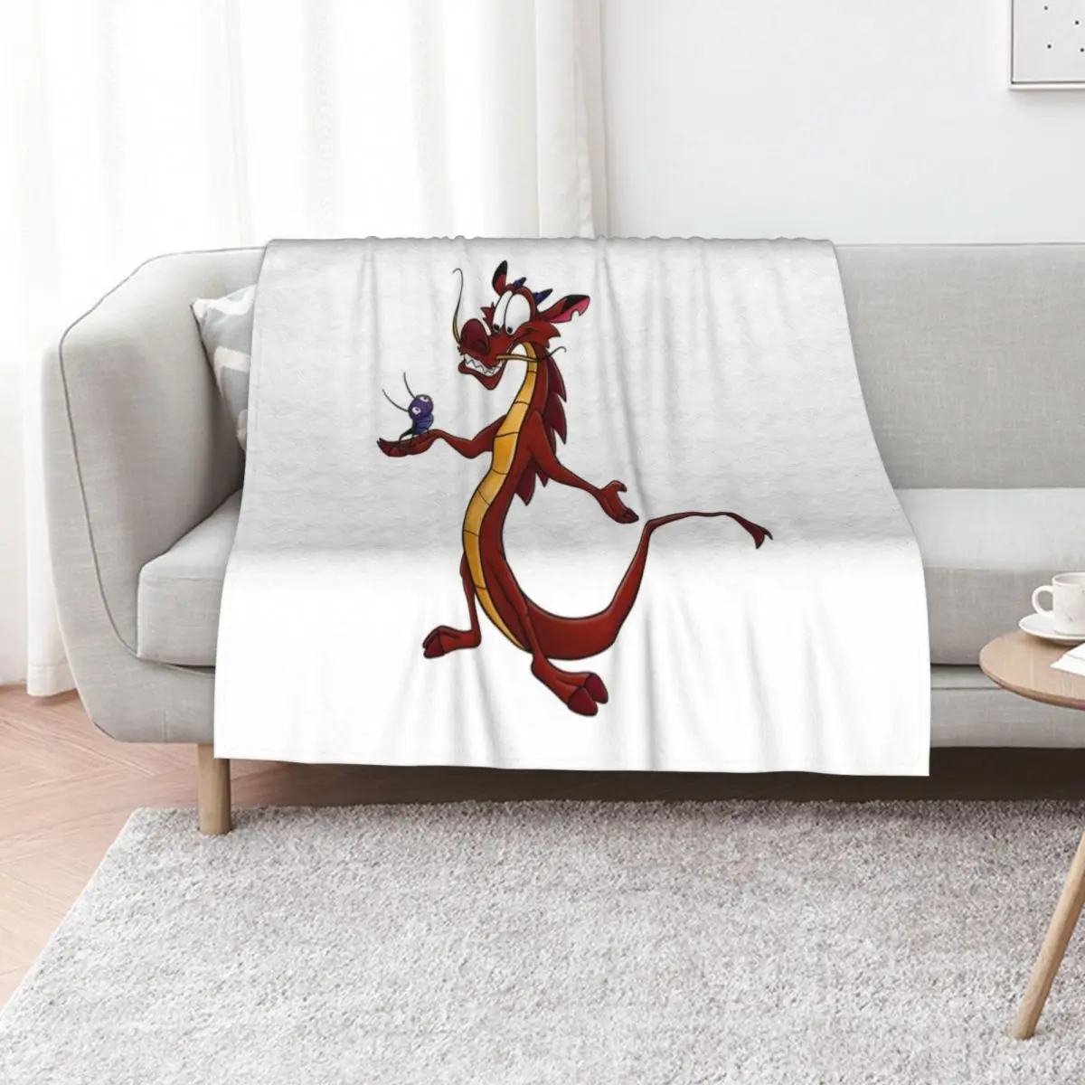 Mushu and Cricket Throw Blanket Decorative Throw Large sofa bed christmas gifts Tourist Sleeping Bag Blankets