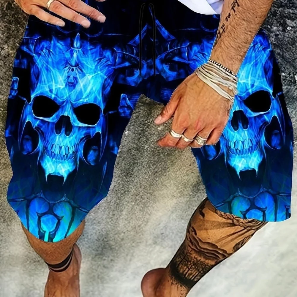 

Men's Beach Shorts Coconut Tree Print Drawstring Summer Quick-Dry Casual Shorts for Vacation