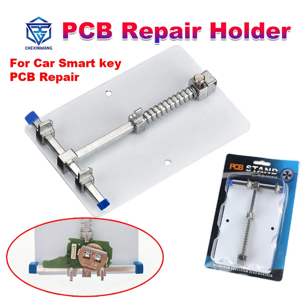 Car Smart Key PCB Repair Holder Locksmith Tool Stainless Steel Circuit Board Jig Soldering Desoldering PCB Repair Holder Fixture