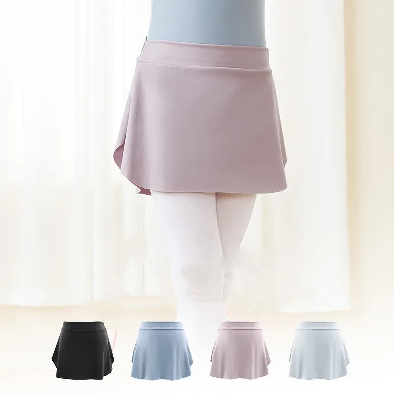 

Ballet Skirt Female's Ballet Practice Clothes Ruffle Ballerina Tutu Gauze Skirt Girls Side Slit Dance Dress