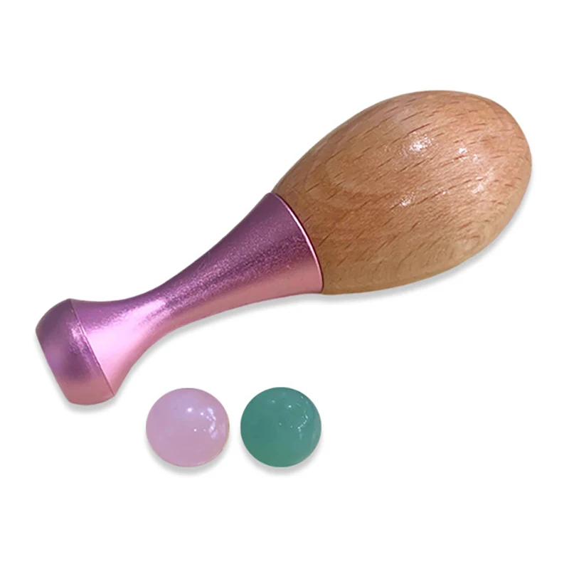 1Pc Gourd Shaped Natural Jade Roller For Face Eye Massager Jade Stone Anti-wrinkle Lift Facial Beauty Body Care Massage Tool