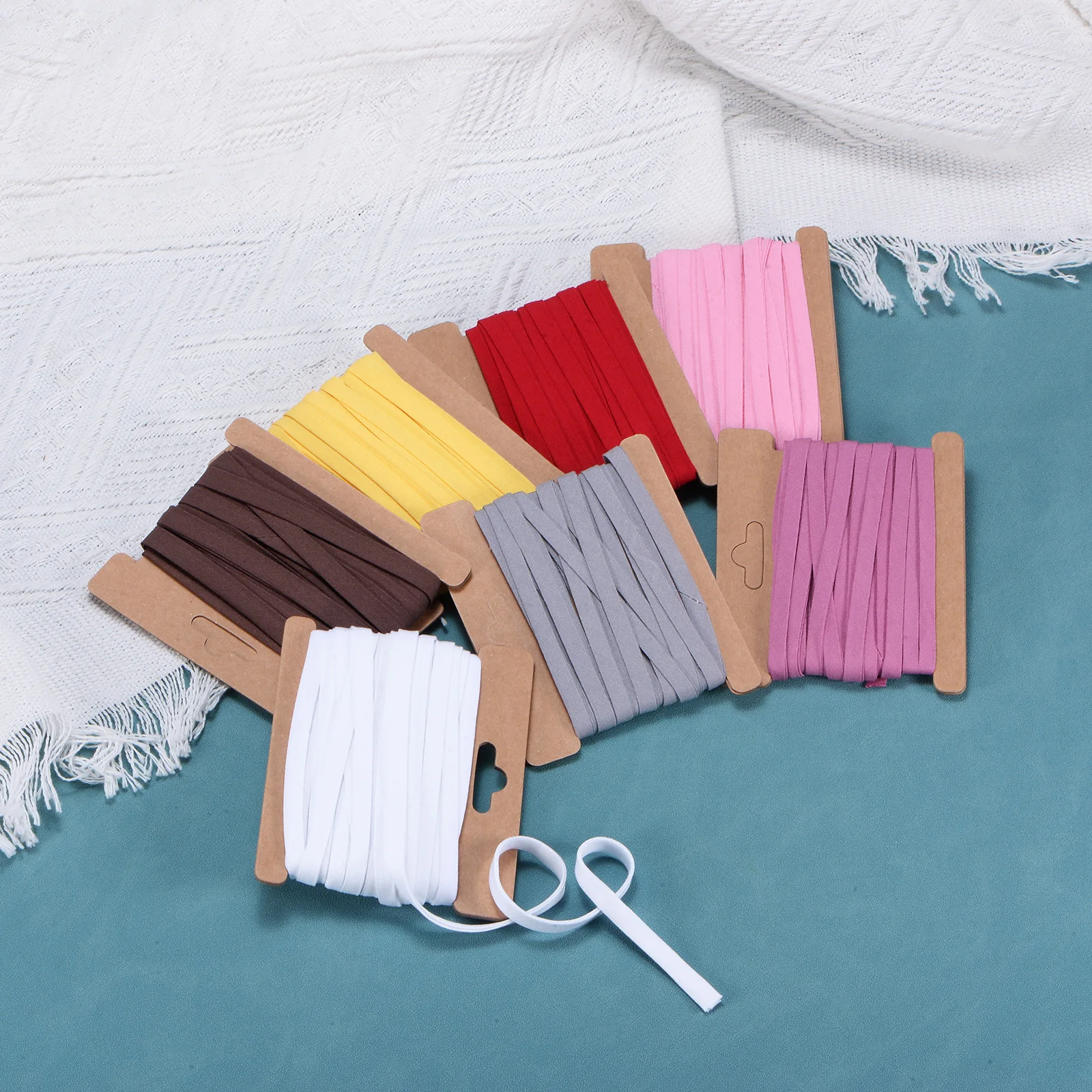 1/4 In 6 Yds Double Fold Bias Tape Cotton Bias Binding Tape Bulk Double Fold Bias Tape for SewingBinding Quilting DIY Craft