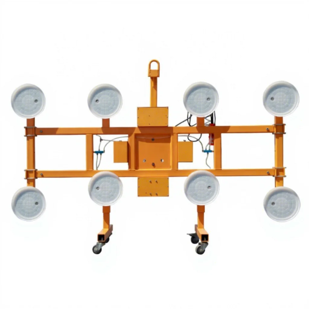 Aliexpress Hot Sale Large Format Tile Carry System Slab Tile Vacuum Lifter with 8 Inch Vacuum Suction Cups for Heavy Tile