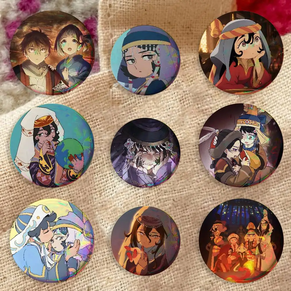 Anime Sitara Fatima J-Jaadugar Enamel Pins Badge Round Brooch for Backpack Decor Accessories 25/32/44/58/75mm