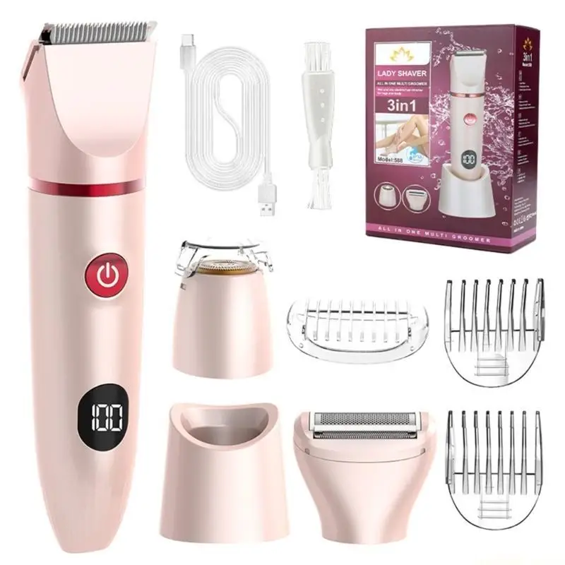 D0AB Efficient Hair Removers Washable Hair Removal Tool Digital Display Rechargeable Hair Shavers Suitable for Woman Body