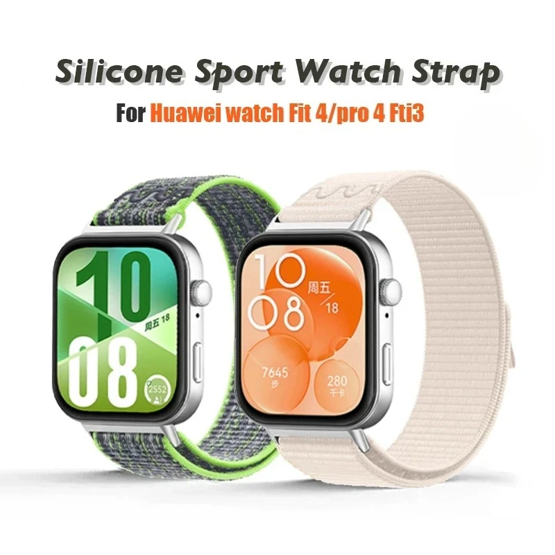 Nylon Breathable Sports Strap For Huawei Watch Fit 3 Fit 4 Comfortable Bracelet Replacement Wristband Huawei Watch Fit 4pro Belt