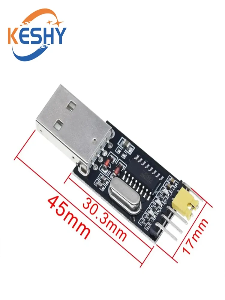 Module USB vers TTL 5 broches CH340G pour Arduino, convertisseur USB vers TTL, module UART CH340G CH340, commutateur 3.3V 5V