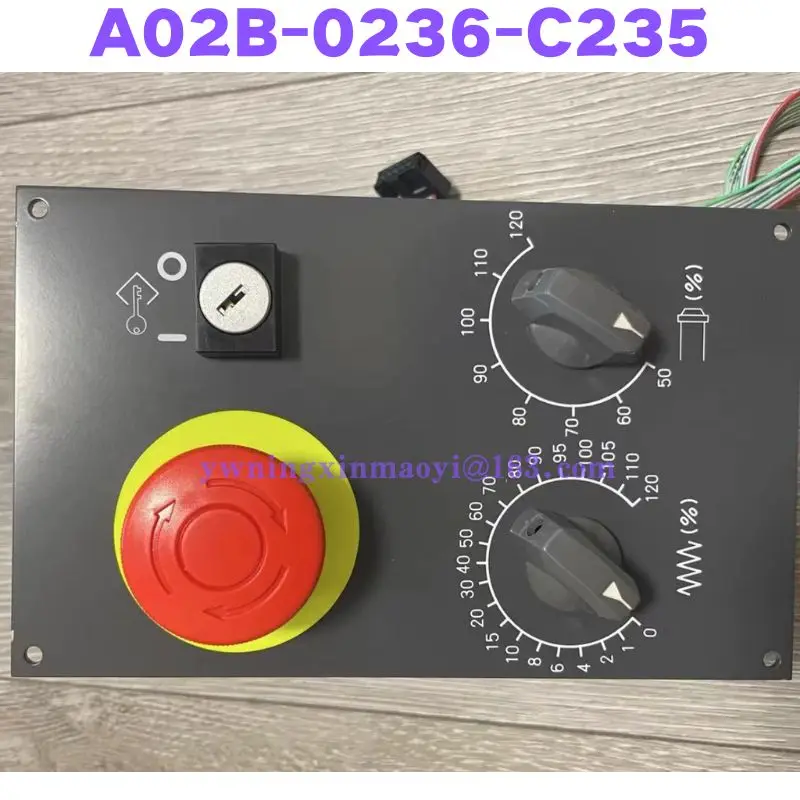 Used Operator Panel Emergency Stop Switch A02B-0236-C235 A02B 0236 C235 Normal Function Tested OK