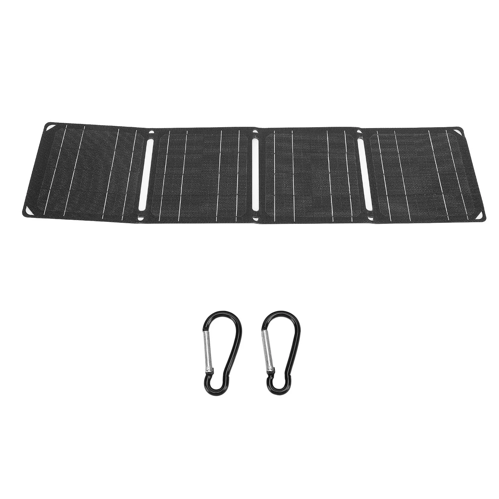 Foldable Solar Panel Charger Monocrystalline Silicon 40W 2 USB 5V Portable for Outdoor Camping