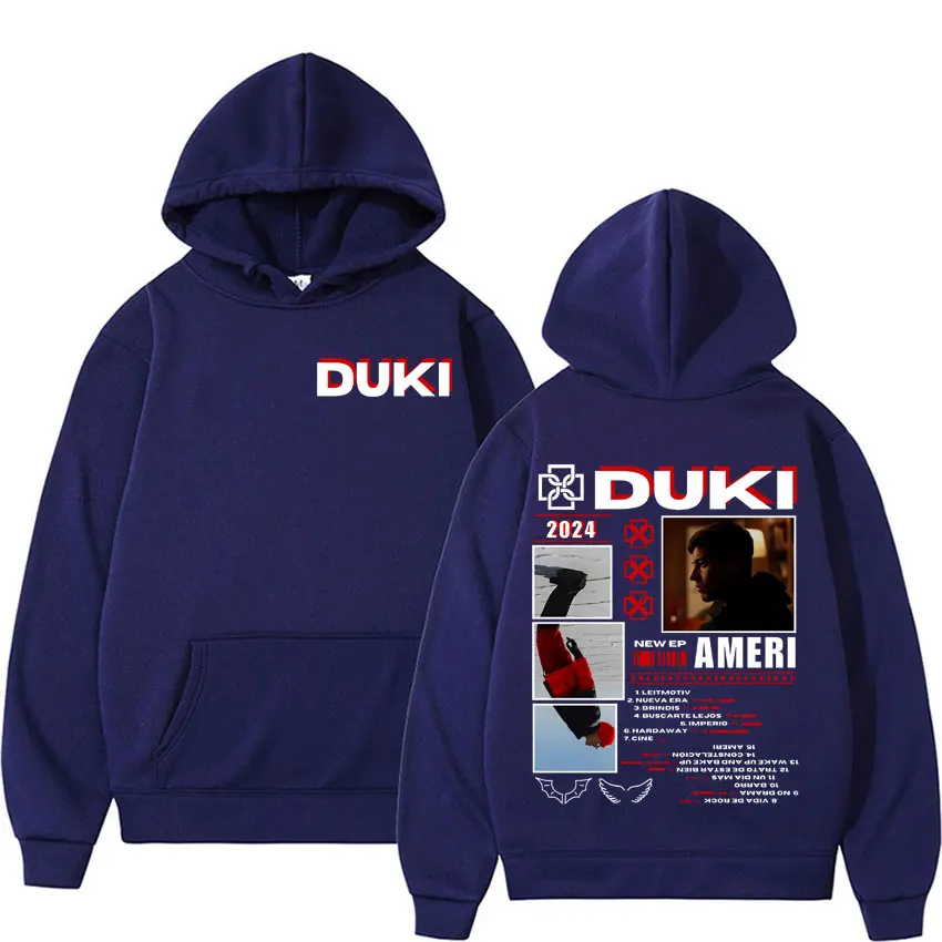 Rapper Duki Music Album Tour 2024 Hoodies for Men Autumn/Winter Fashion Hoodie Unisex Casual High Quality Sweatshirts Pullovers