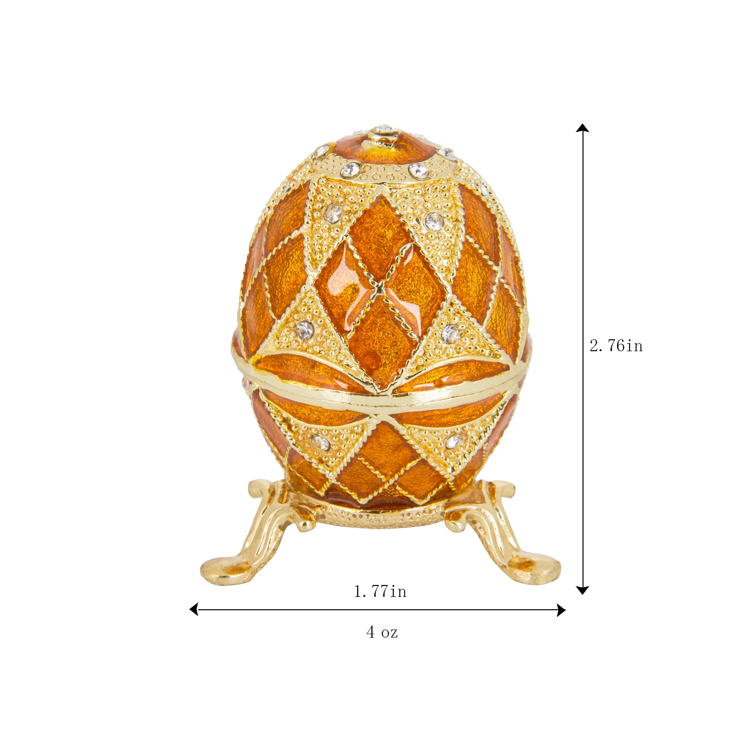 QIFU New Arrive Faberge Egg Trinket Box Decoration Accessories