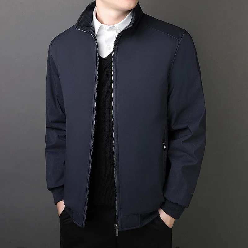 

2025 Plus Size 8XL Winter Standard Jacket Fleece Solid Long Sleeve Cotton Padded Coat Warm Windproof
