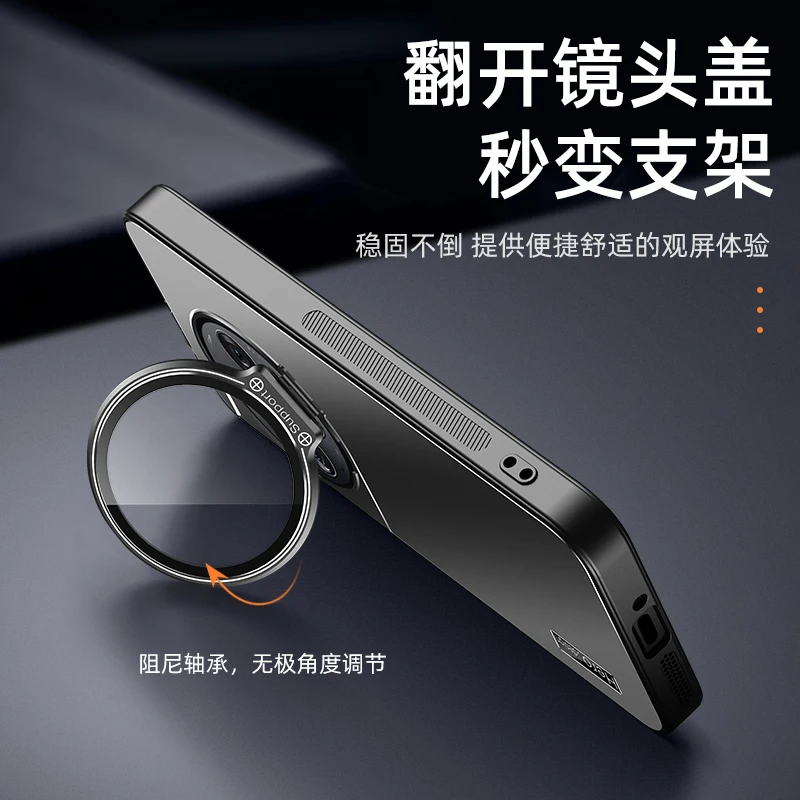 حافظة هاتف شاملة بعدسة جديدة لهاتف Oneplus Ace5pro ACE3Pro Ace5 غطاء حماية مغناطيسي معدني غير لامع ورقيق للغاية