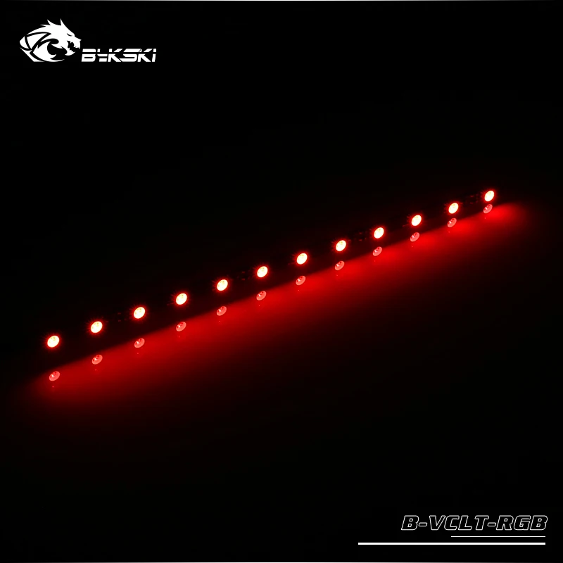 20cm Replace LED RGB Strip only for Bykski CPU/GPU Water Block Modify/12V RGB 4PIN or 5V RBW 3PIN Header to AURA SYNC/B-VCLT-RBW