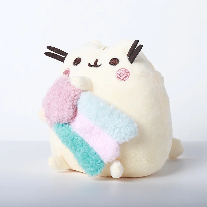 Pusheen pluszaki lalki kreskówka Anime marzycielskie chmury tęcze kot wypchane zwierzęta dekoracja domu zbiorowe modele akcesoria zabawki