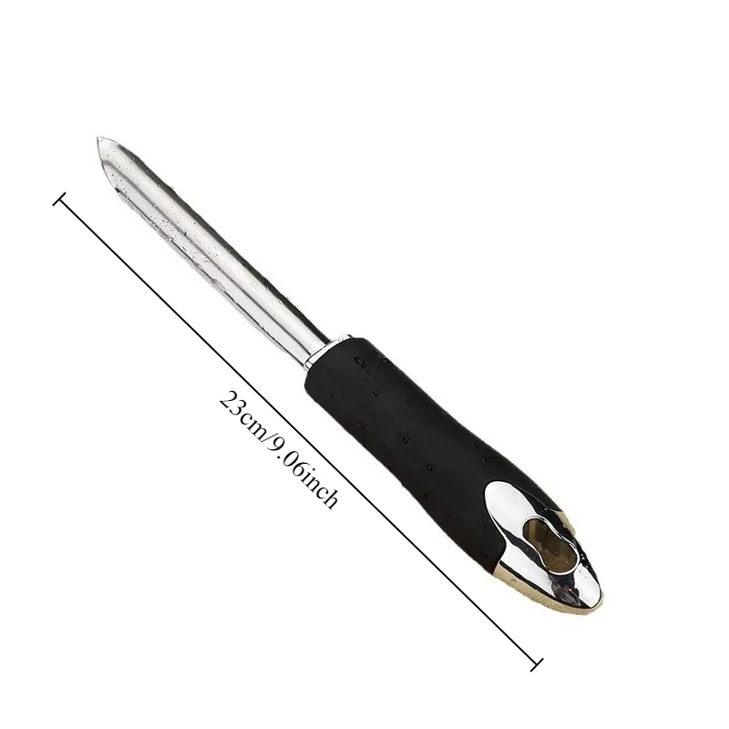 1PC Portable Stainless Steel Fruit Pepper Corer Kitchen Gadget Serrated Edge Seeder Corer for Pepper Tomato Apple Pitting Tool