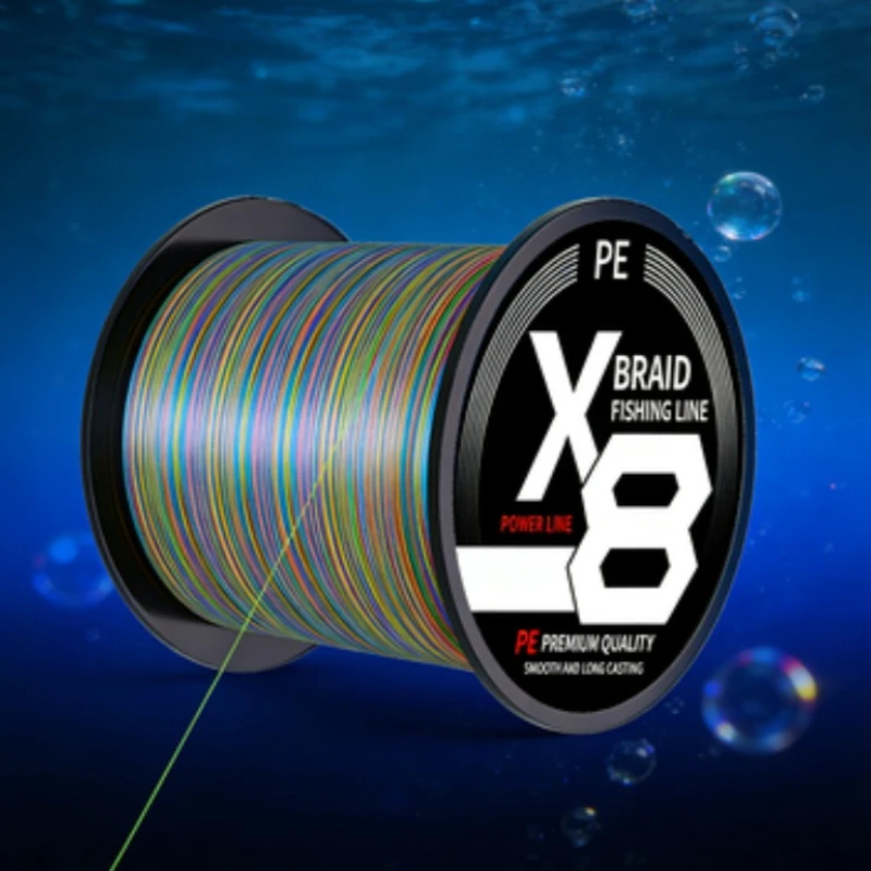 

8-strand PE braided fishing line, anti-fading and wear-resistant, with a smooth surface, is an ideal gift for anglers.