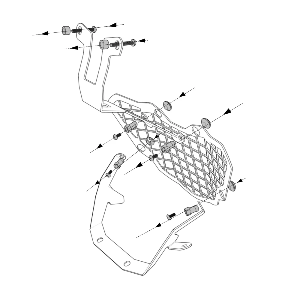 

Motorcycle F900GS Headlight Guard FOR BMW F 900GS GS900 Headlight Grille Cover Head Lamp Protection 2024 2025 2026 Accessories
