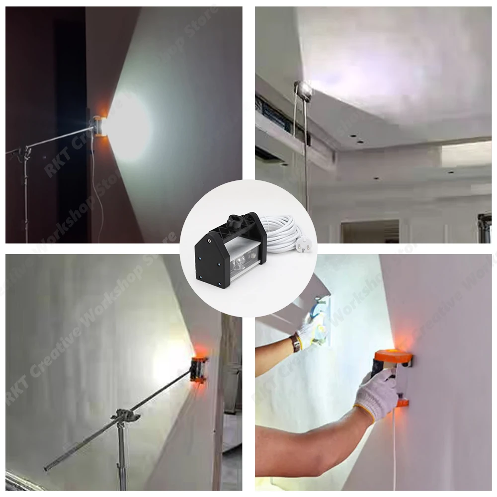Construction Site Lighting LED Wall Sanding Work Light Lamp Portable Raking Bar Multifunctional Dedicated High Power Auto Body