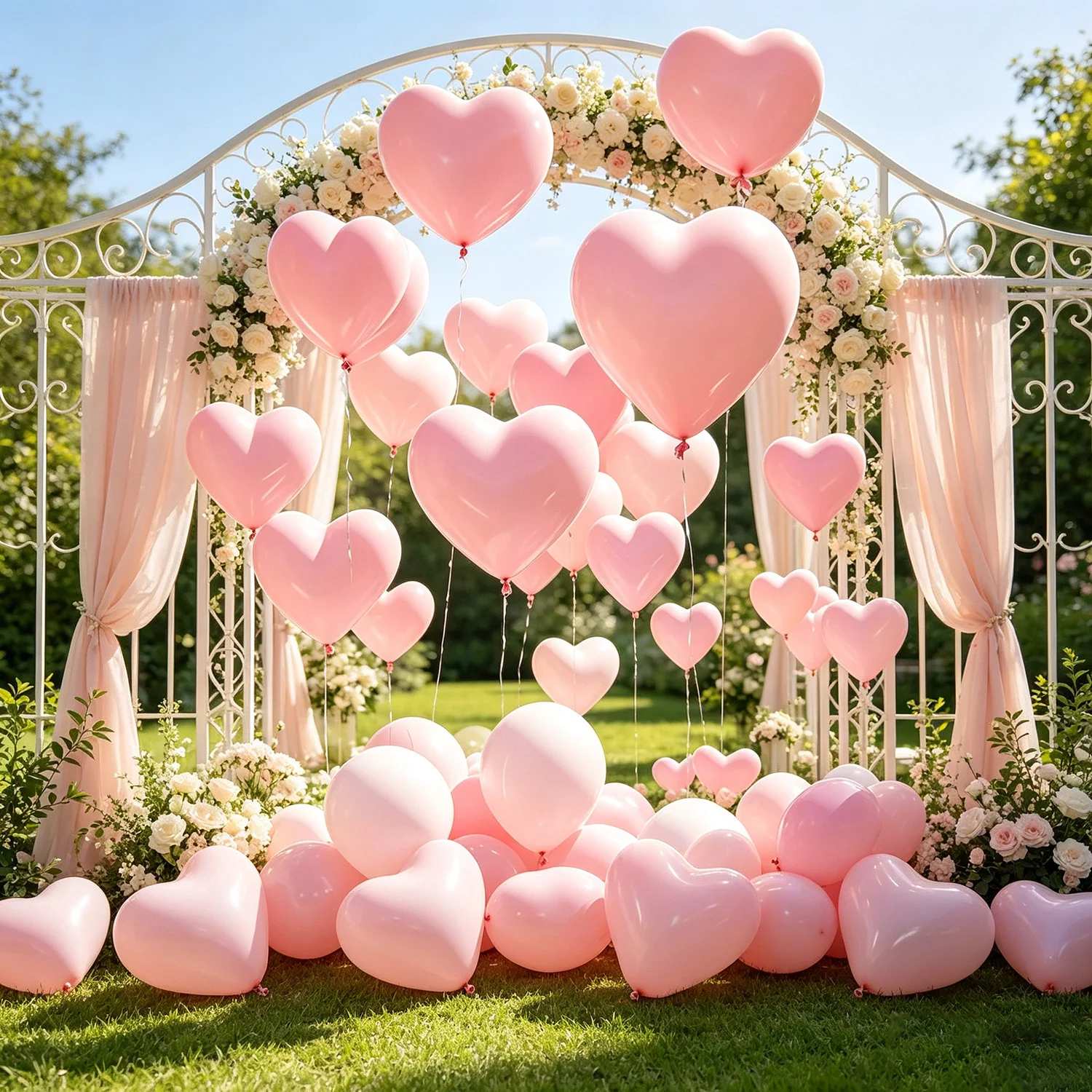 20/40/80pcs 10Inch Pink Heart Shape Balloon Valentine's Day Birthday Proposal Anniversary Scene Wedding Party Decorations