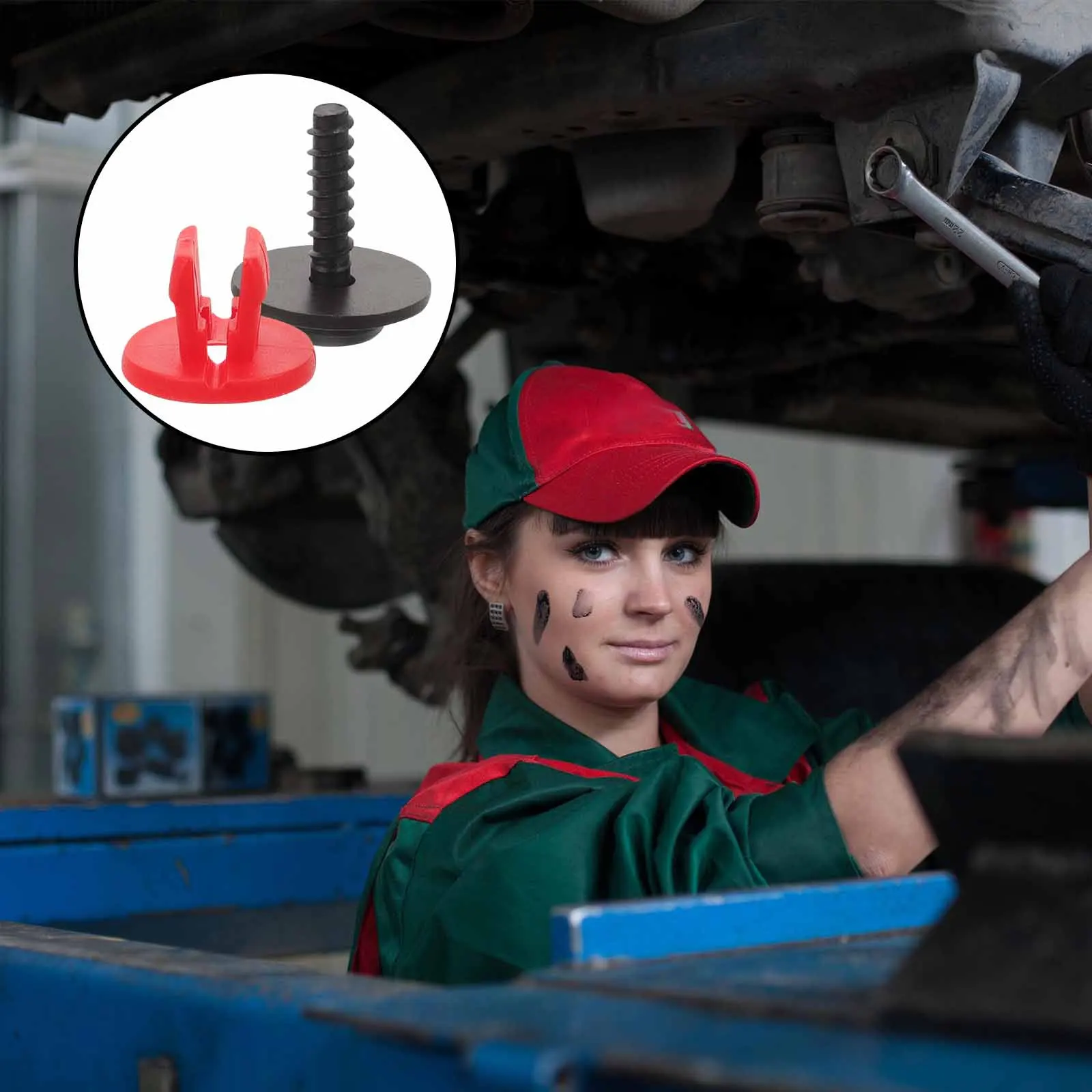 

5 set Splash Guard Tapping Engine Screws With Grommet Set Screws Grommet Set Car Engine Shield Protection Fasteners Auto