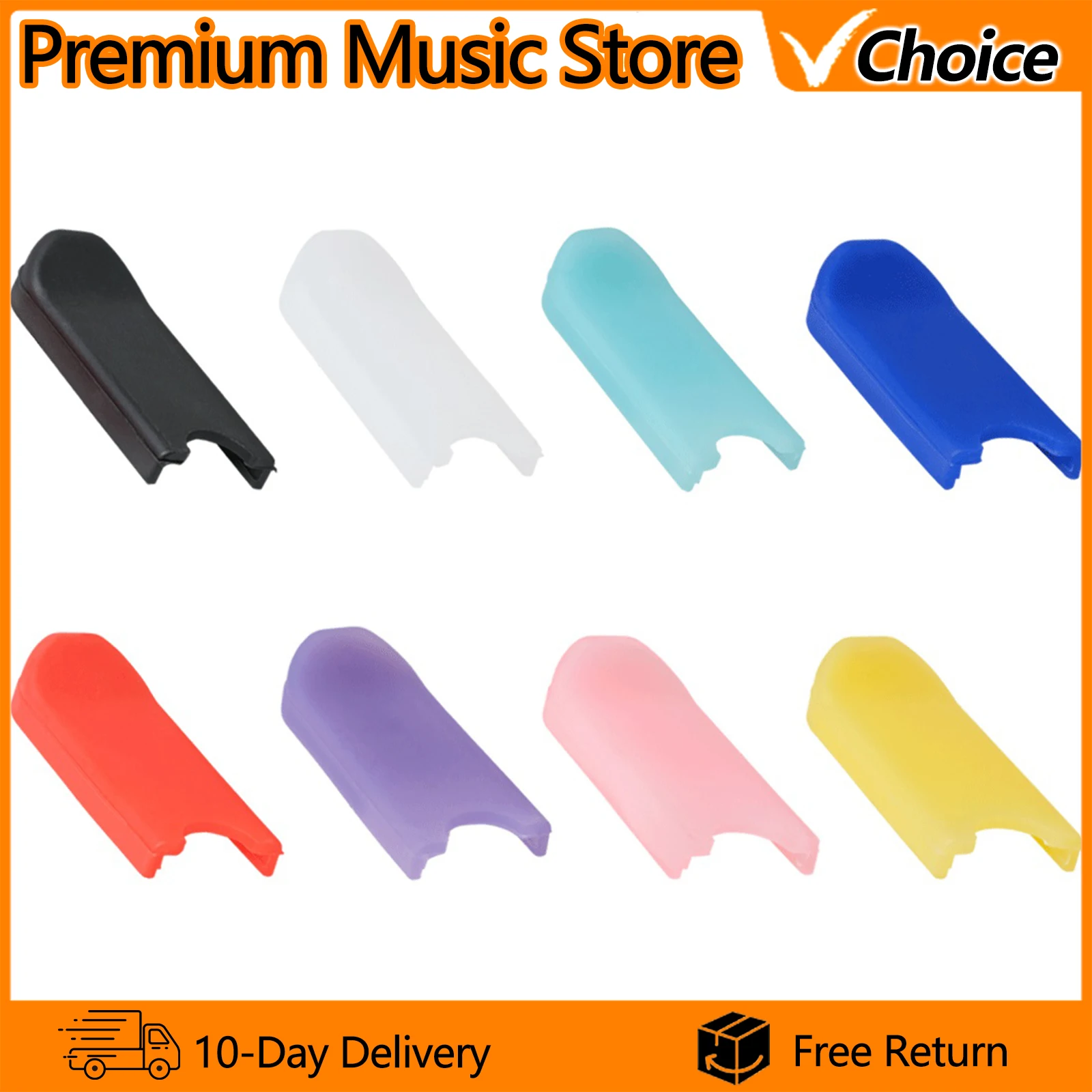 2Pcs Colorful Silicone Clarinet Thumb Rest Cushion Soft Non-Slip Finger Protector Pad for Clarinet/Oboe Relieves Thumb Fatigue