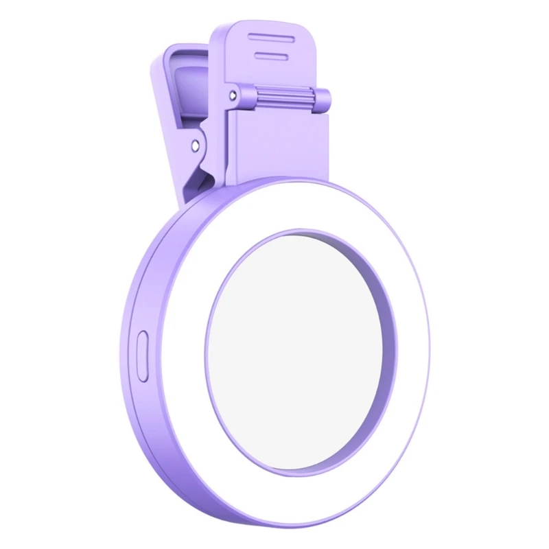 Selfie Rings Light with Build In Battery ABS & Silicone LED Selfie Lights Selfie Rings Light Simple Operate for Phone