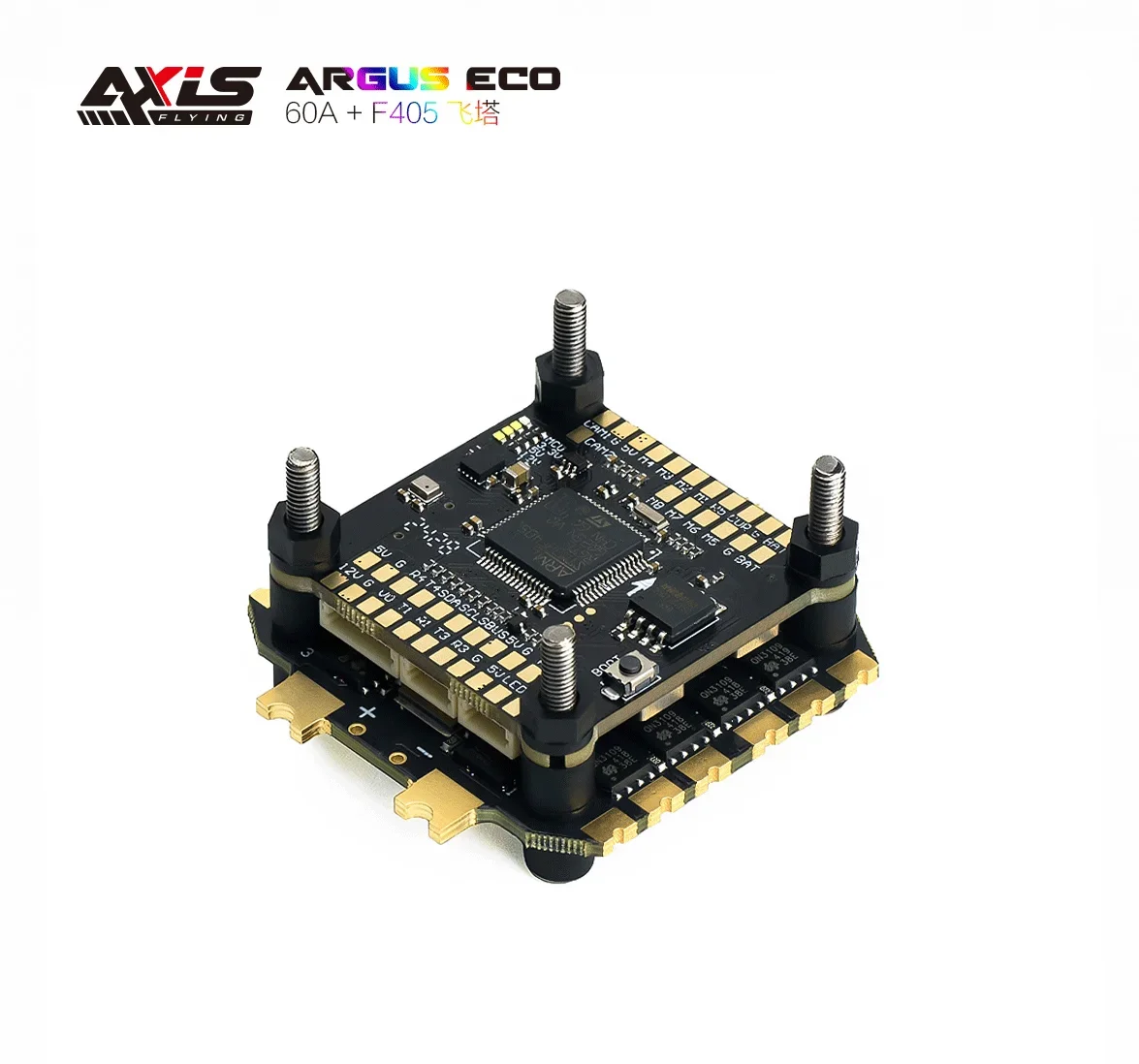 AvaCoreAxisflying Argus ECO Stack 6S 60A ESC +F405 For FPV Freestyle Drones DIY Parts