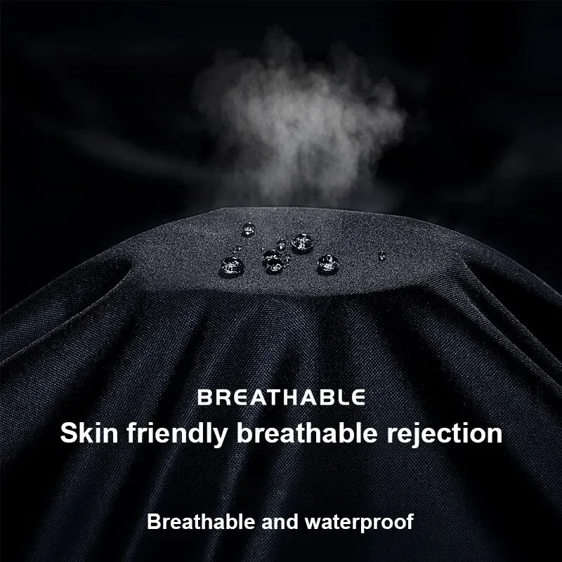 Impermeabile lungo monopezzo per esterni Impermeabile moda per adulti Impermeabile per bicicletta elettrica Corpo riflettente lungo