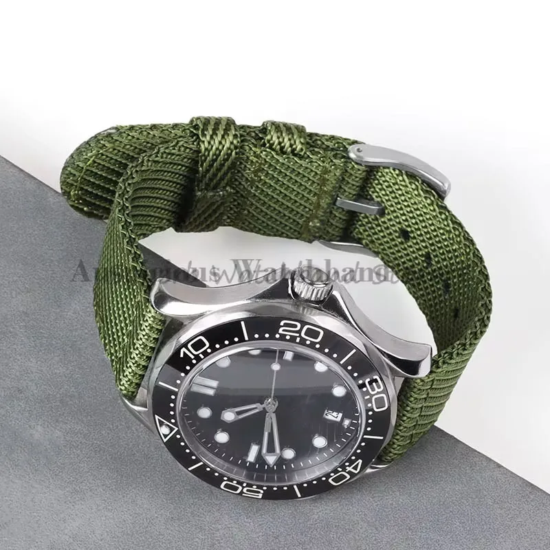 18/20/22mm Canvas Strap for Huawei Watch gt2/3 Nylon Leather Braided Strap Quick Release for Samsung Galaxy Watch4 Watches