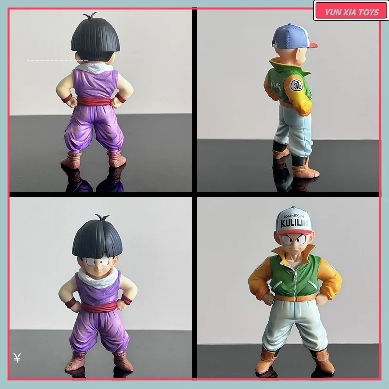

Dragon Ball Anime Figurine Childhood Gohan Krillin Standing Posture Statue Pvc Collection Action Figures Car Decoration Toy Gift
