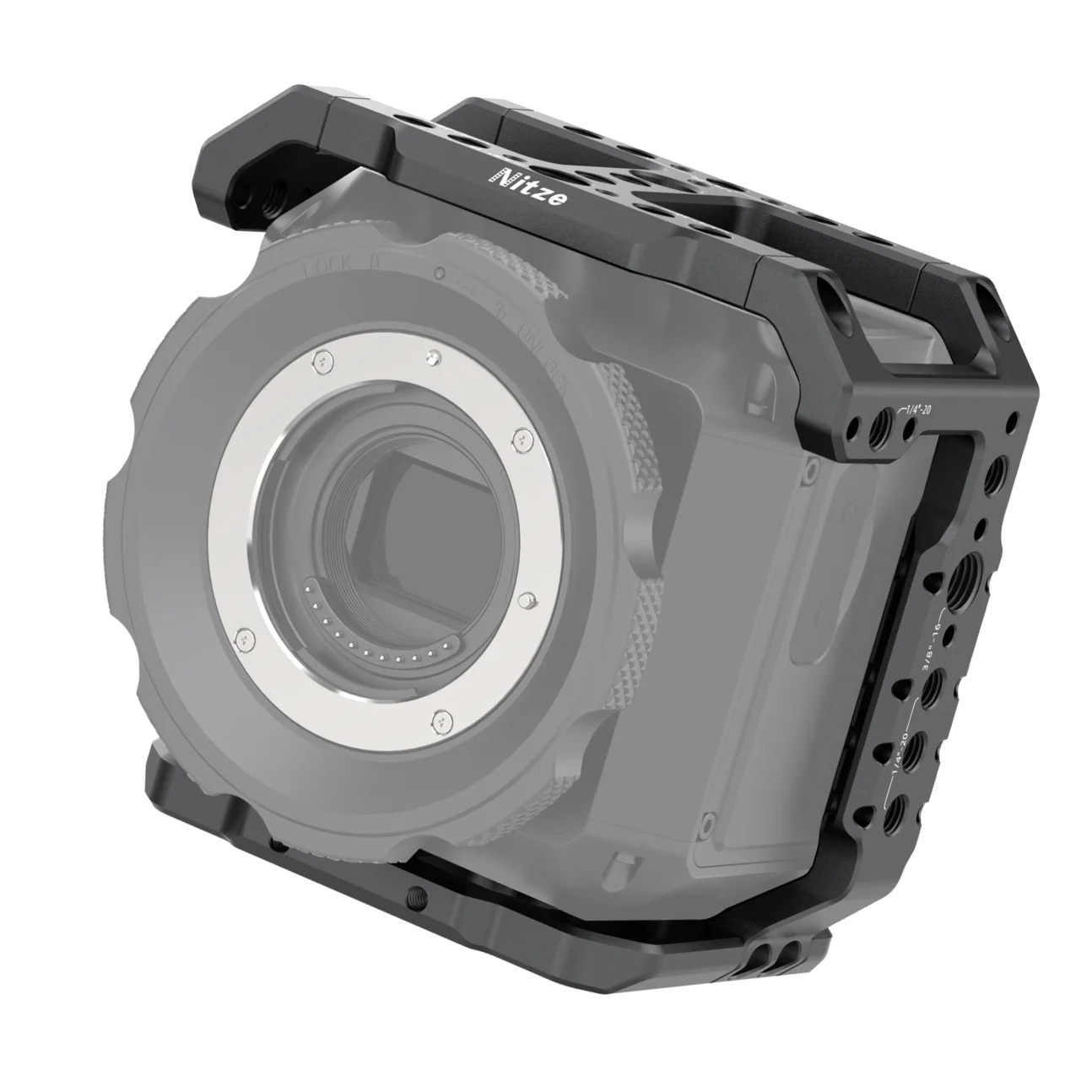 

Nitze Cage with HDMI Cable Clamp for Z CAM E2N 4K NDI Camera - T-Z04A