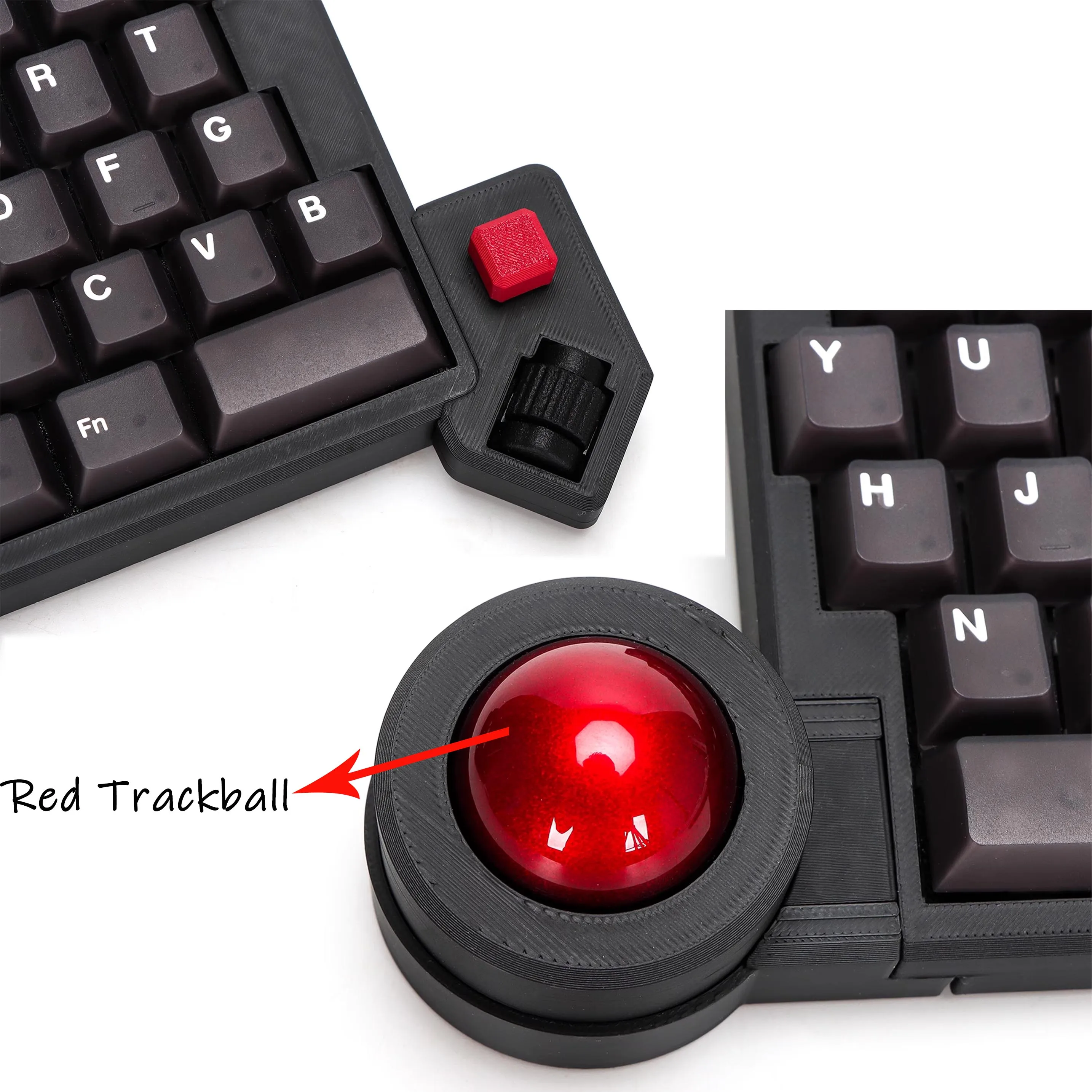 

Offsetkey Split Keyboard With Trackball Dual Mode Wired Bluetooth Wireless Split Keyboard Kit RGB Hotswap ZMK Customize PC Gamer