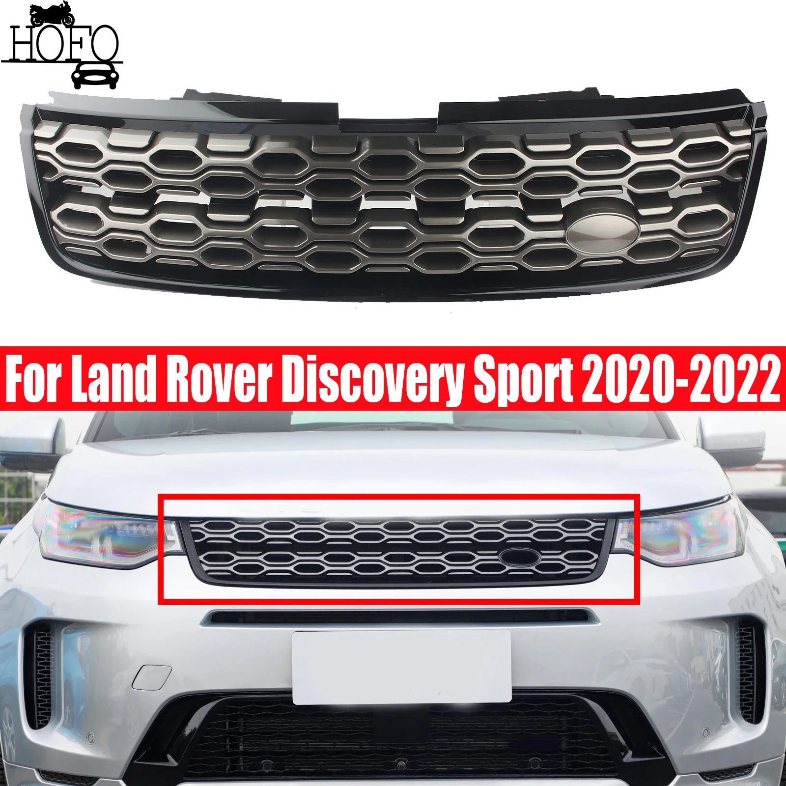 

Car Upper Front Bumper Grille Grill For Land Rover Discovery Sport 2020-2022 2021