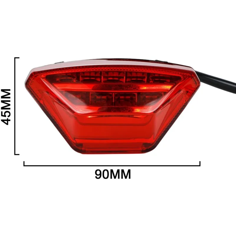 AU65-LED Rear Tail Light Red For Sur-Ron Ultra Bee For Surron Electric Dirt Bike Night Riding Safety Indicator Accessories