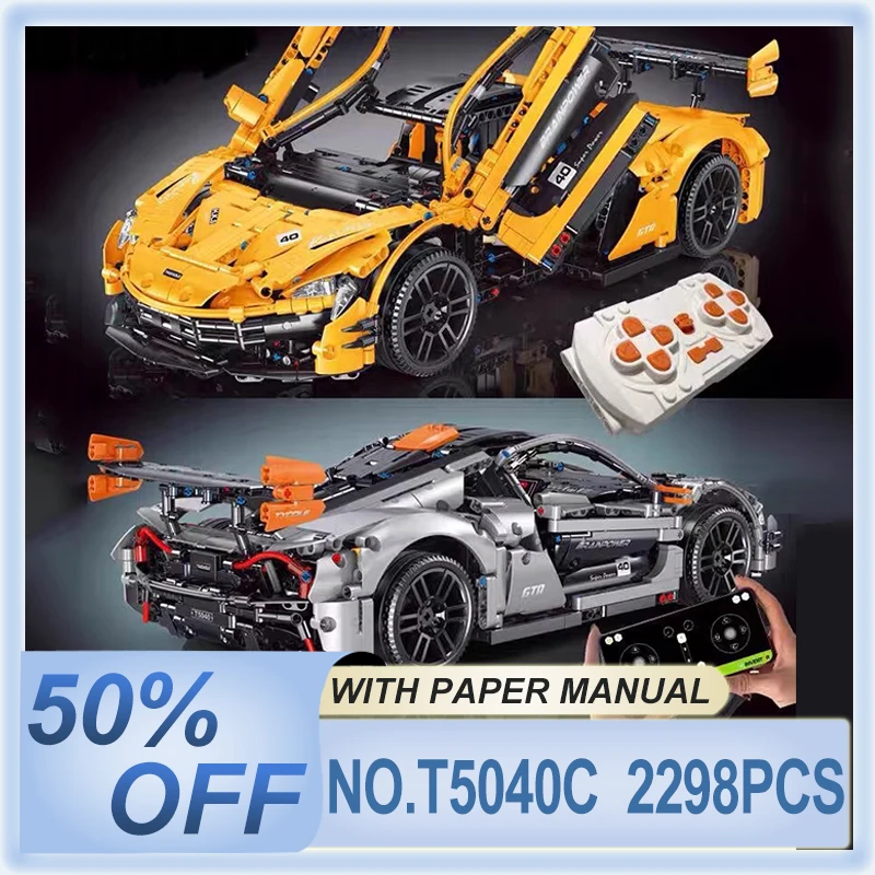 

Unique shape TGL T5040 High-Tech Building P1 Super Sports Raing Vehicle Model MOC 1:10 Block Brick Toys Fit Kids Christams Gifts
