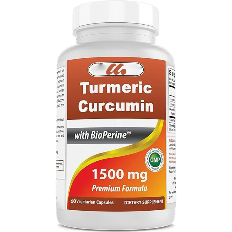 Curcumin 1500mg/Portion enthält piperin-60 vegetarische Kapseln