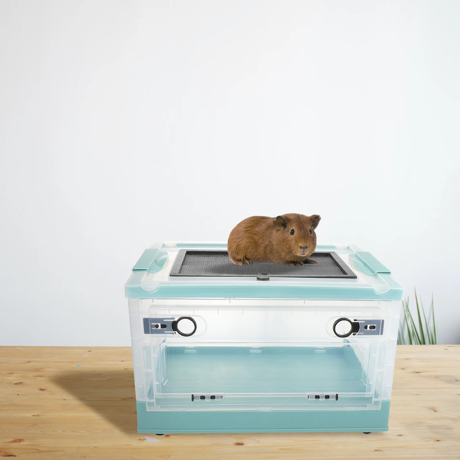 

1Set Insulation Pet Cage Compact Plastic Hamster Foldable Breeding Box Breathable Small Animal Plastic Hamster