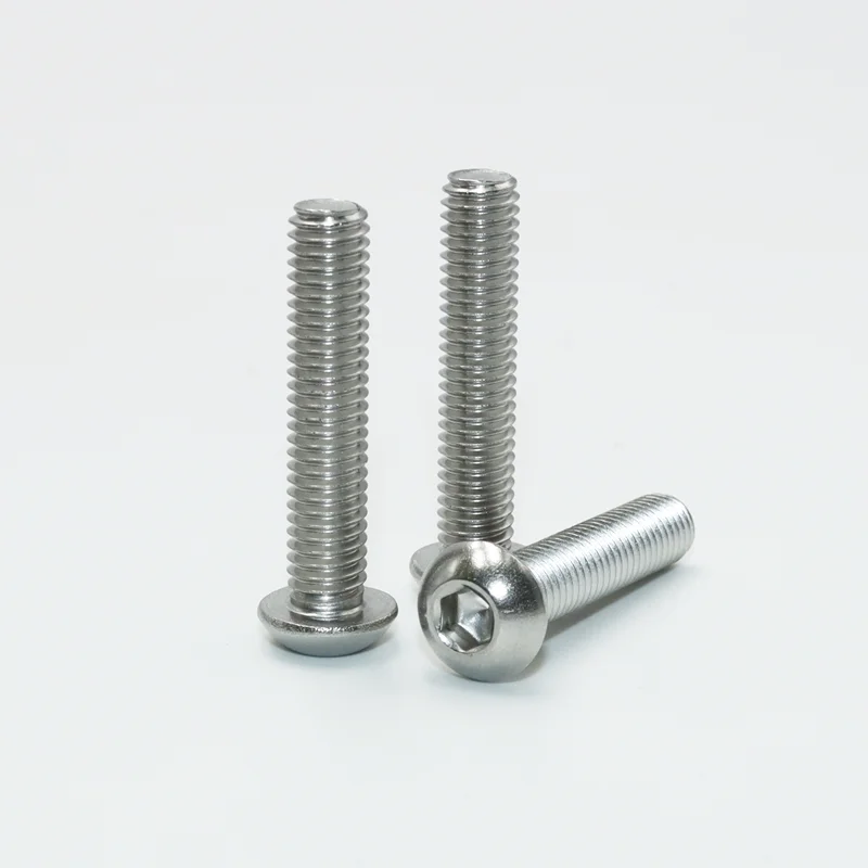 M2 m3 m4 m5 m6 Edelstahl Sechs kant knopf Innen sechs kant schraube Sechs kant gewinde Maschinen schraube für Motorrad Roller ATV Moped – Detail 3