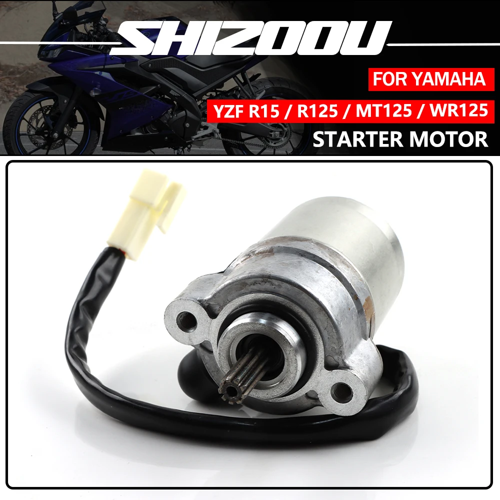 Motor de arranque para Yamaha YZF R15 R125 R125A MT125 MT125A WR125 WR125R WR125X 5D7-81890-00 5D7-H1890-01 5D7-81890-01 38B-H1800-01
